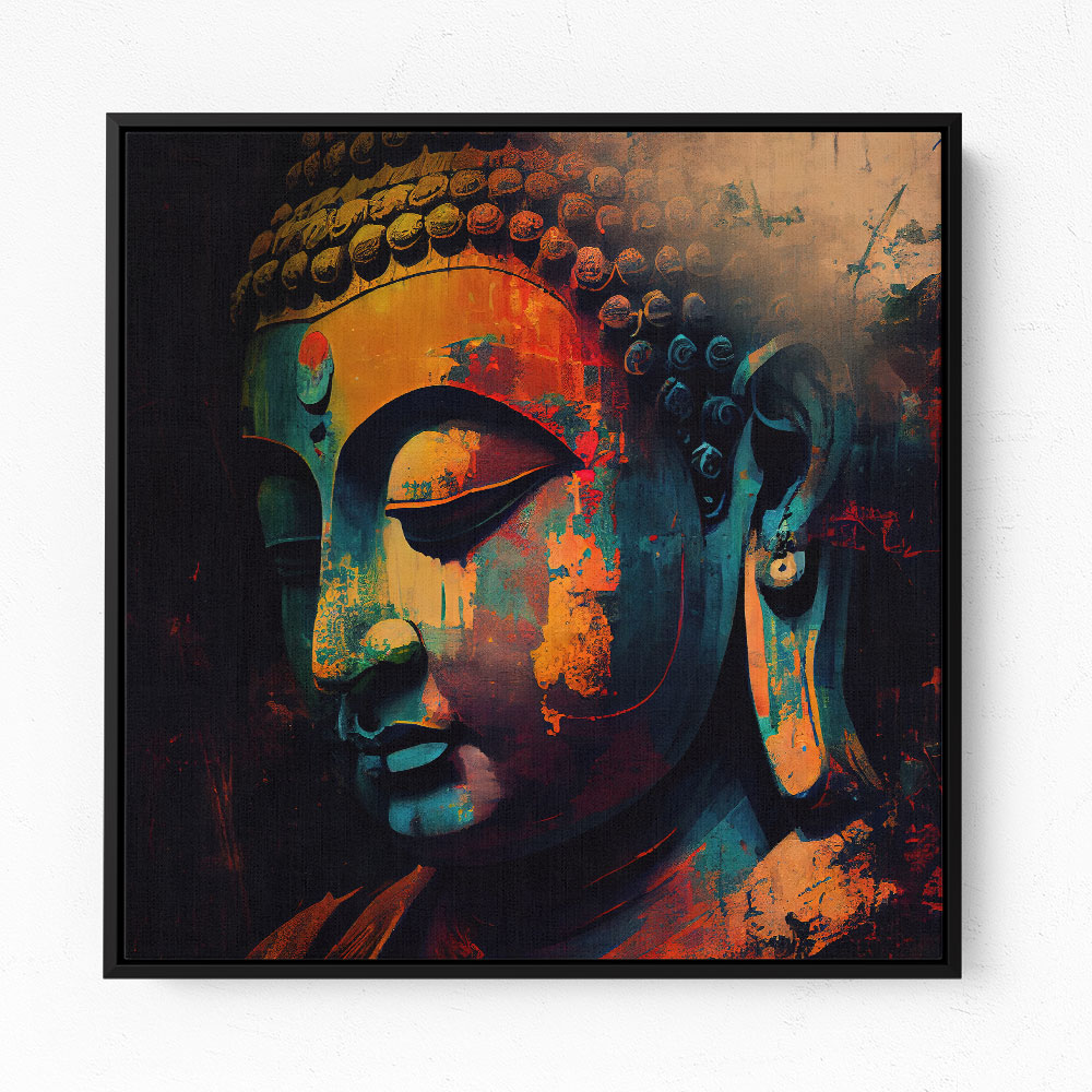 Buddha canvas oil paintings contemporary knife art - Custom Bollywood  Posters Studio
