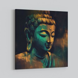 Buddha Head Abstract Color 7 Wall Art
