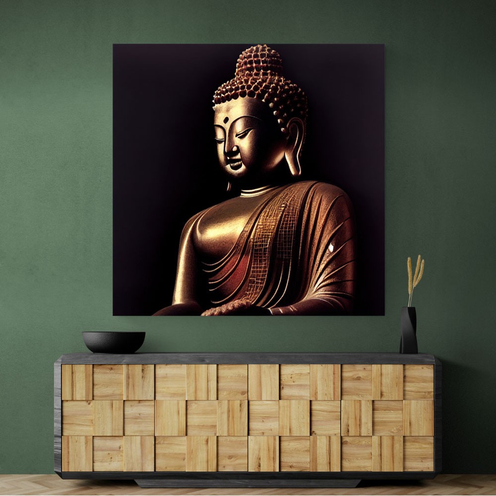 Buddha Golden Statue Wall Art