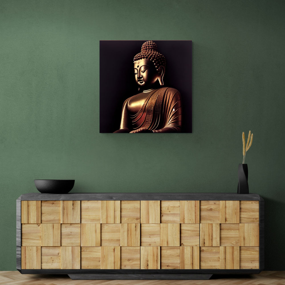 Buddha Golden Statue Wall Art