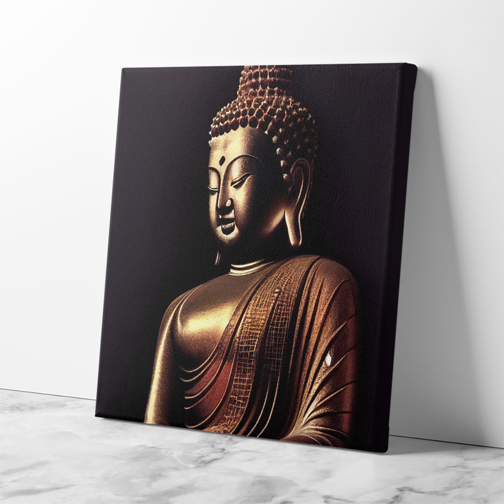 Buddha Golden Statue Wall Art