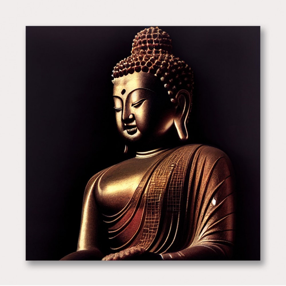 Buddha Golden Statue Wall Art