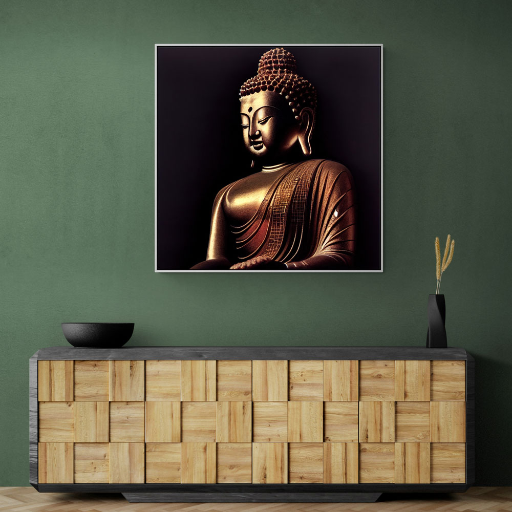 Buddha Golden Statue Wall Art