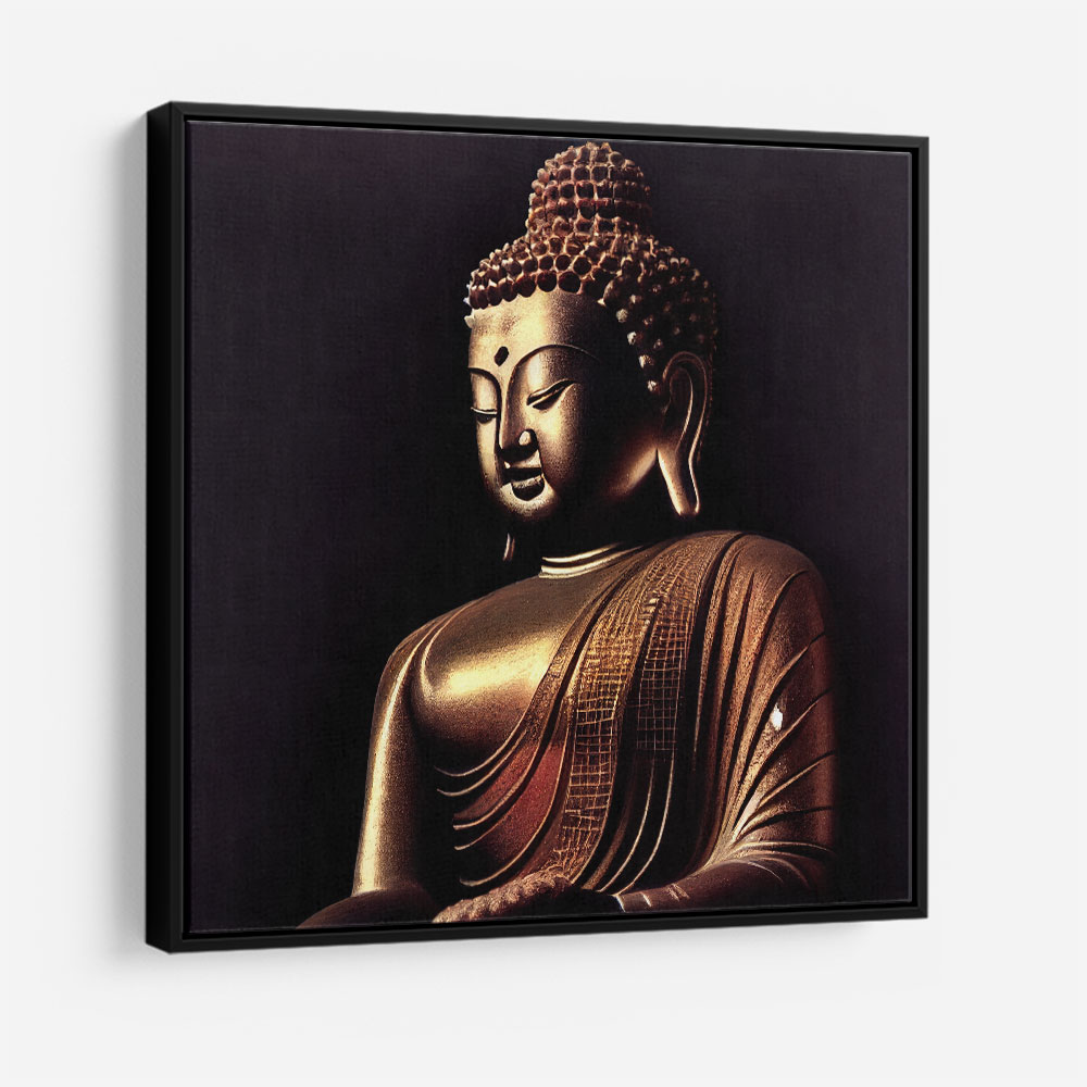 Buddha Golden Statue Wall Art