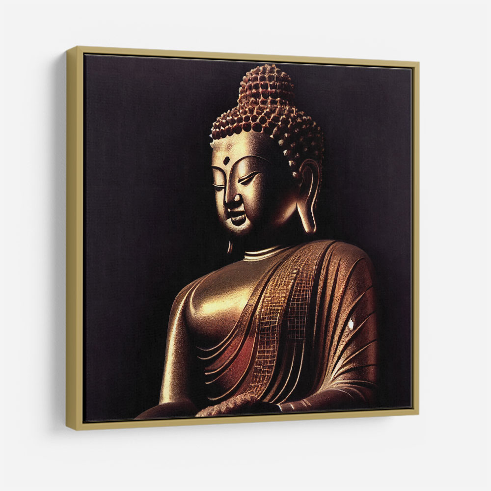 Buddha Golden Statue Wall Art