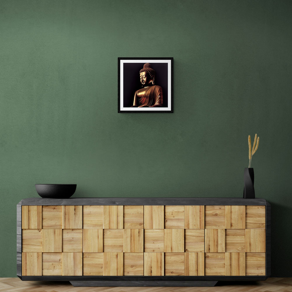 Buddha Golden Statue Wall Art