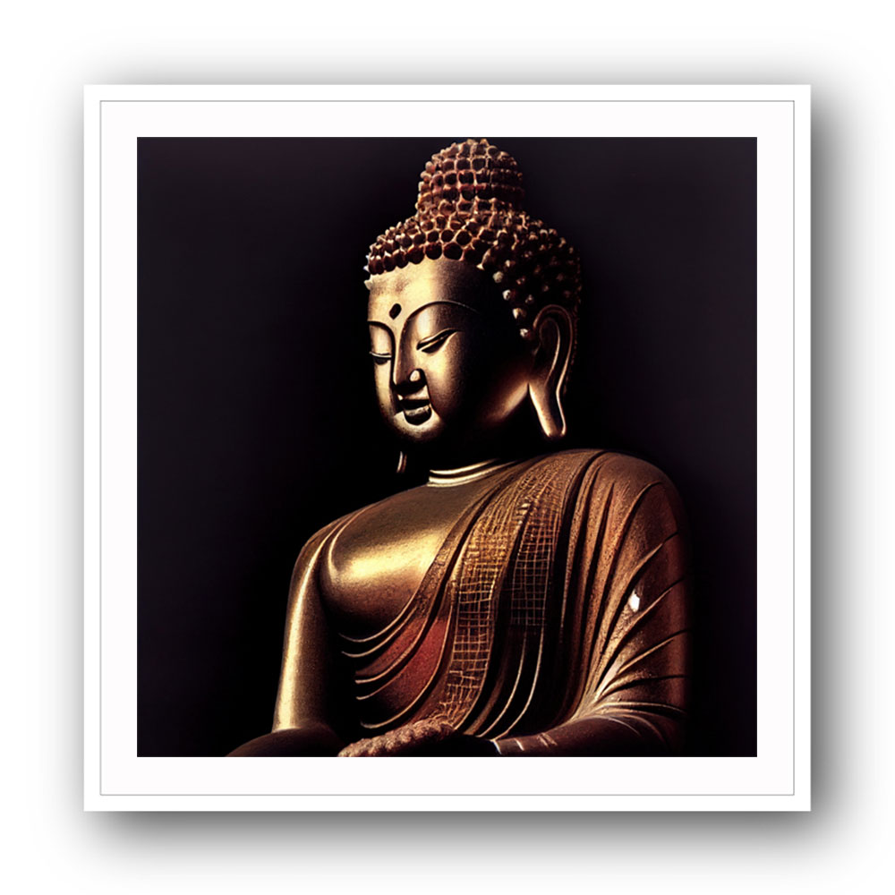 Buddha Golden Statue Wall Art