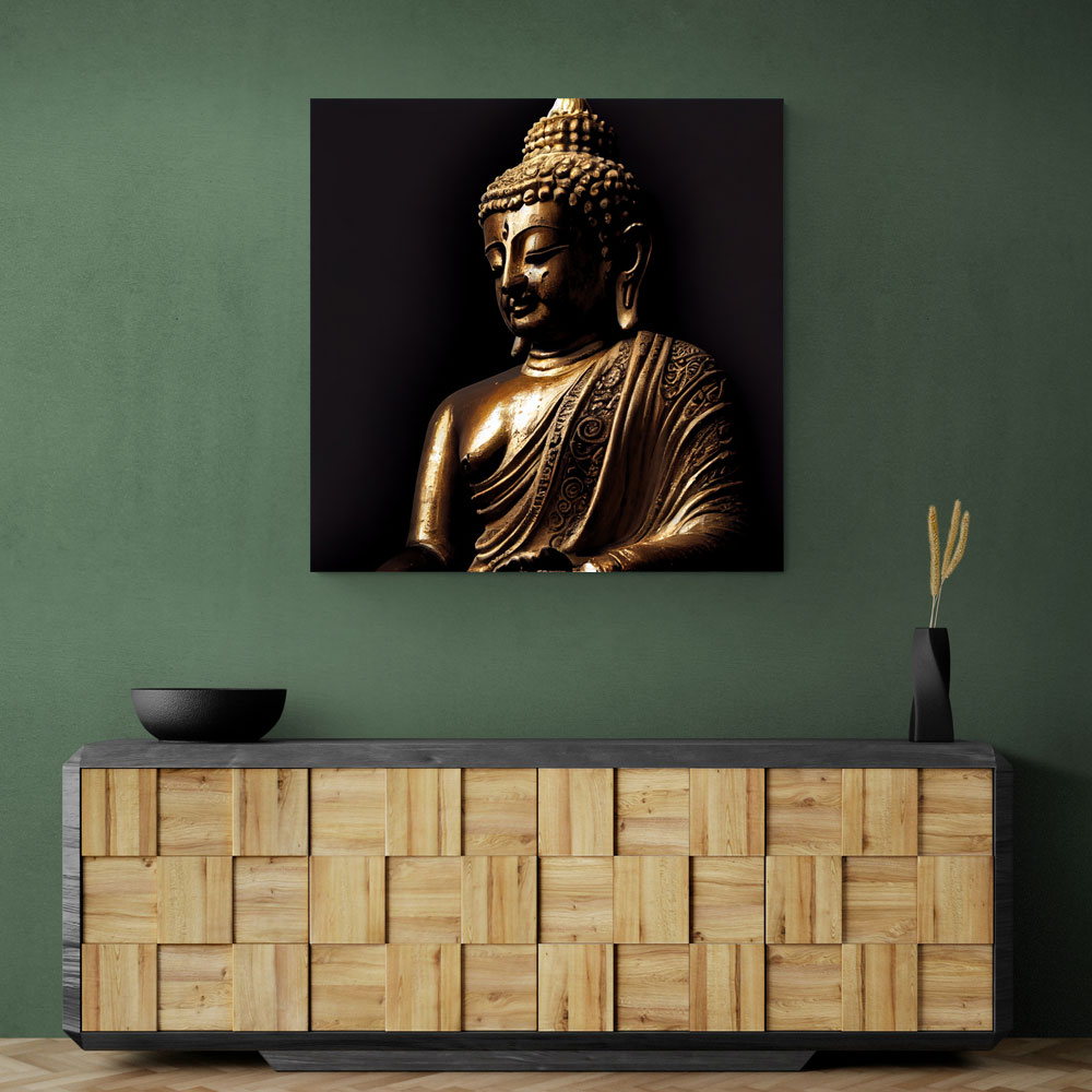 Buddha Golden Statue 2 Wall Art