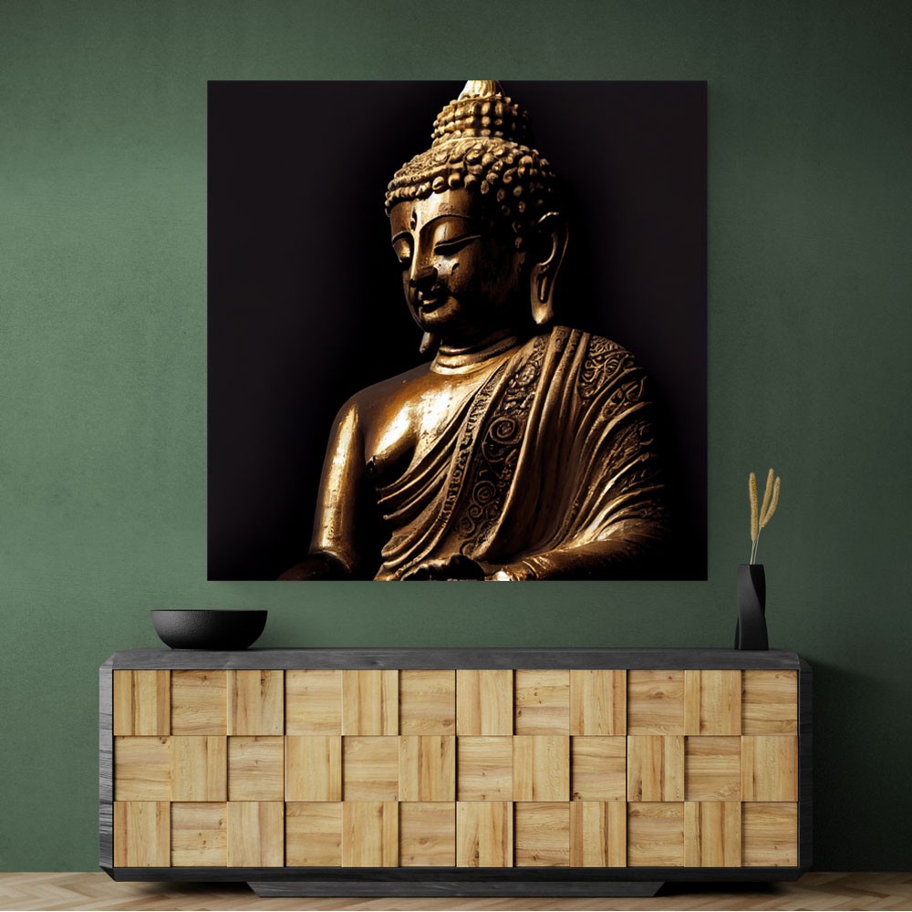 Buddha Golden Statue 2 Wall Art