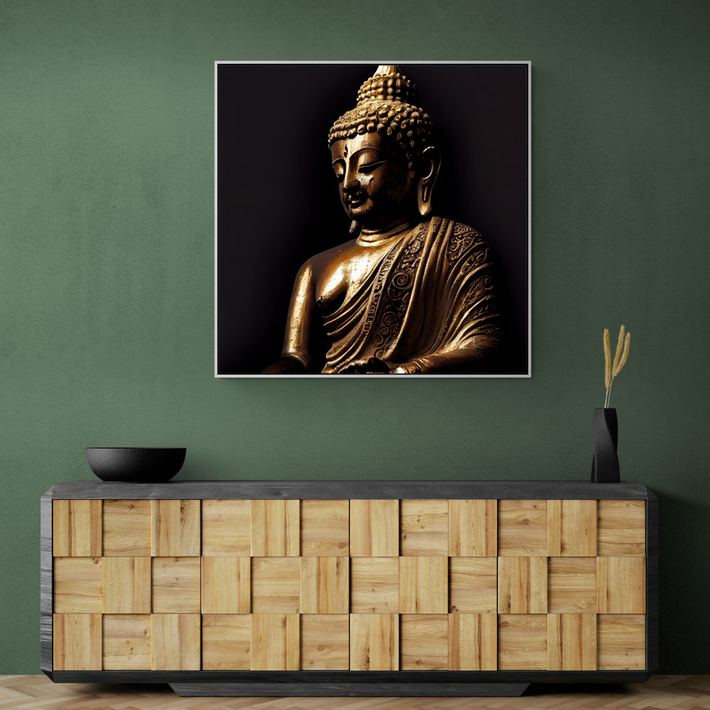 Buddha Golden Statue 2 Wall Art