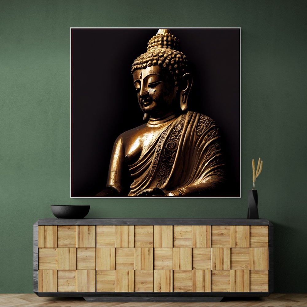 Buddha Golden Statue 2 Wall Art