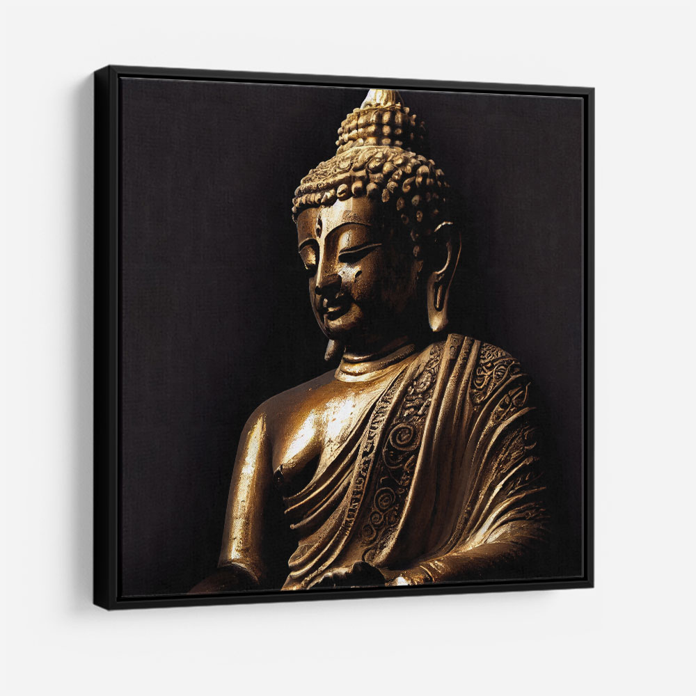 Buddha Golden Statue 2 Wall Art