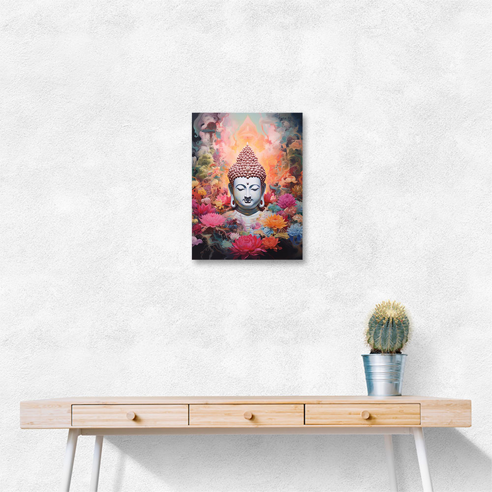 Buddha Flowers Wall Art