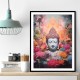 Buddha Flowers Wall Art