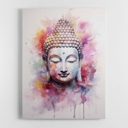 Buddha Pink Water Color Wall Art