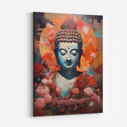 Buddha Flowers 2 Wall Art