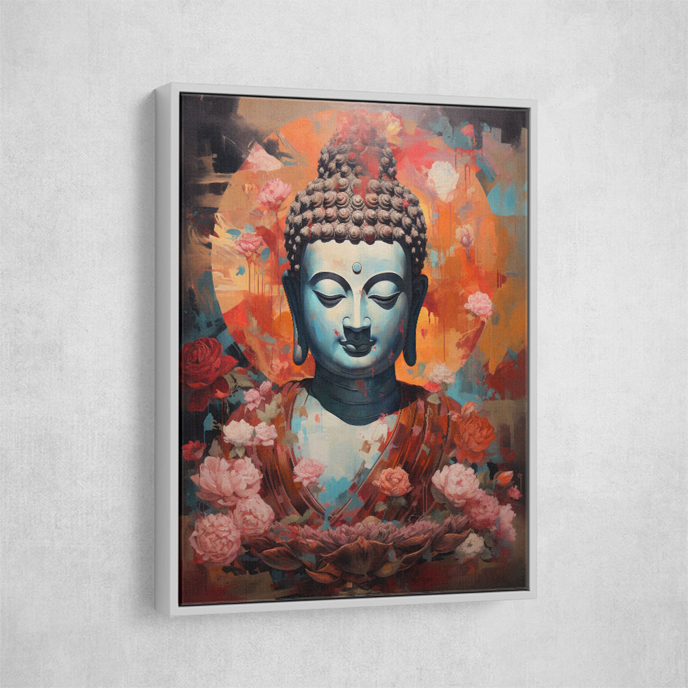 Buddha Flowers 2 Wall Art