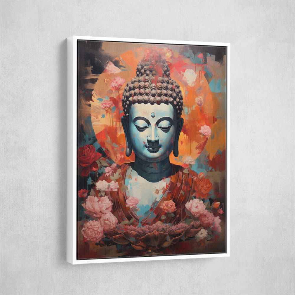 Buddha Flowers 2 Wall Art