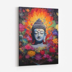 Buddha Flowers 3 Wall Art