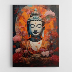 Buddha Flowers 4 Wall Art