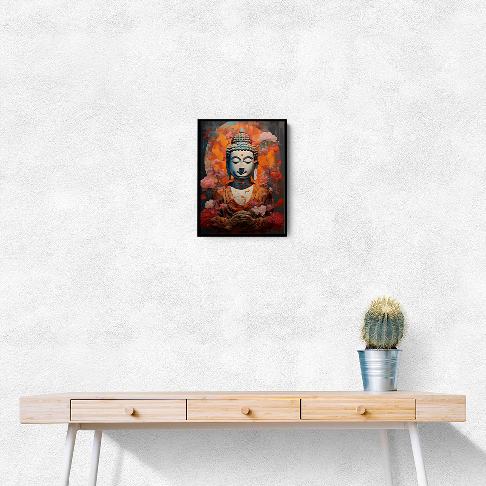 Buddha Flowers 4 Wall Art