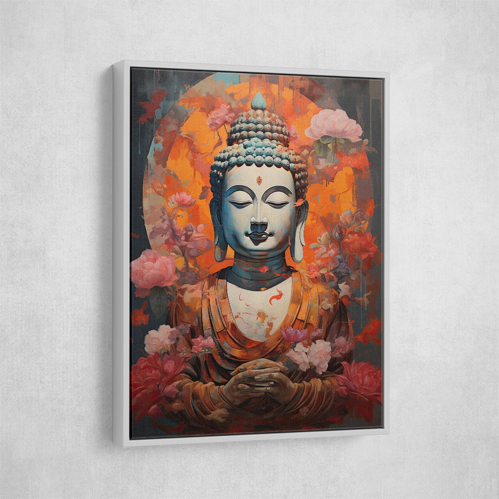 Buddha Flowers 4 Wall Art