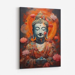 Buddha Flowers 5 Wall Art