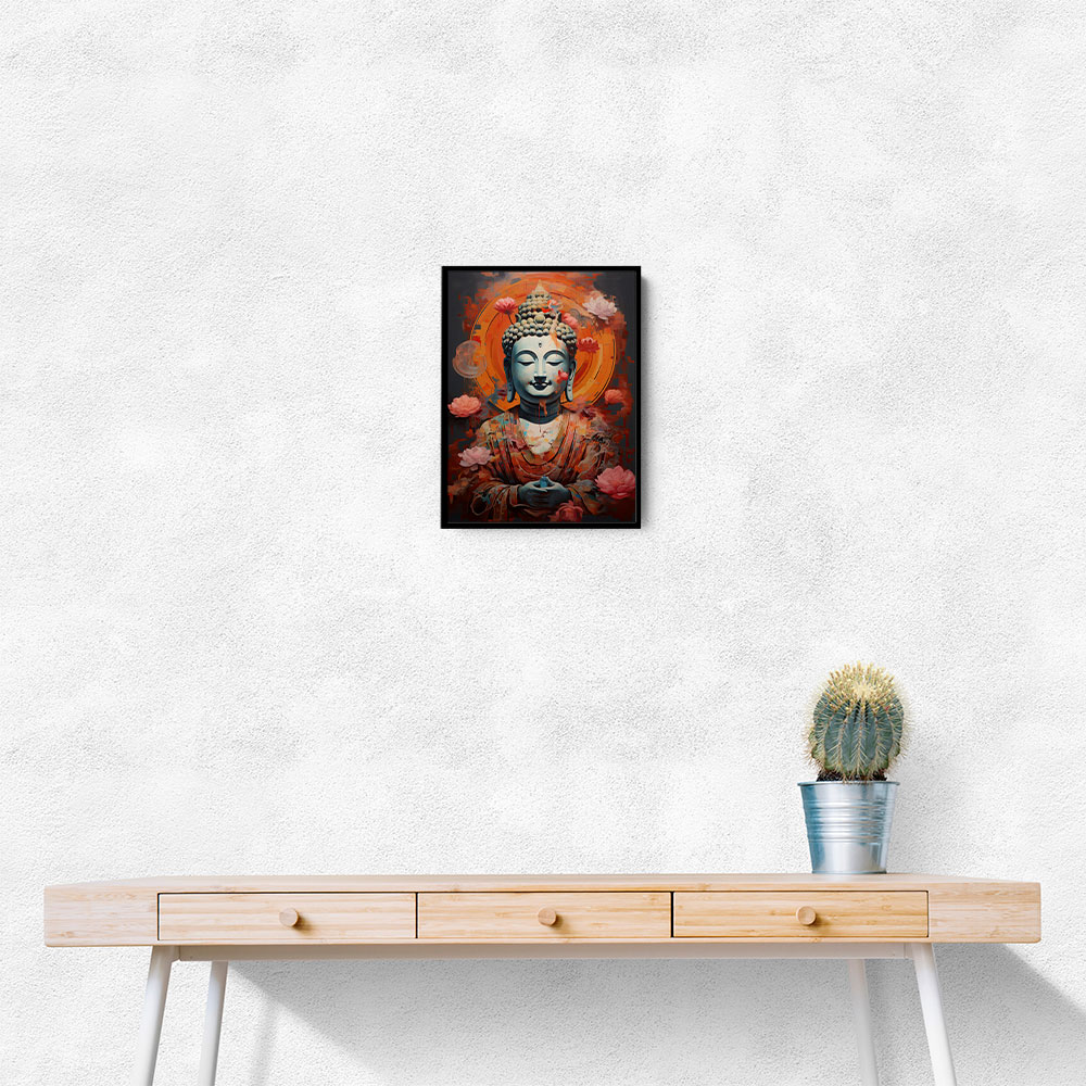 Buddha Flowers 5 Wall Art