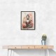 Buddha With a Lotus Flower Water Color Wall Art