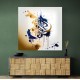 Abstract Gold & Blue 7 Arabic Calligraphy