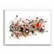 Abstract Reds Calligraphy Wall Art