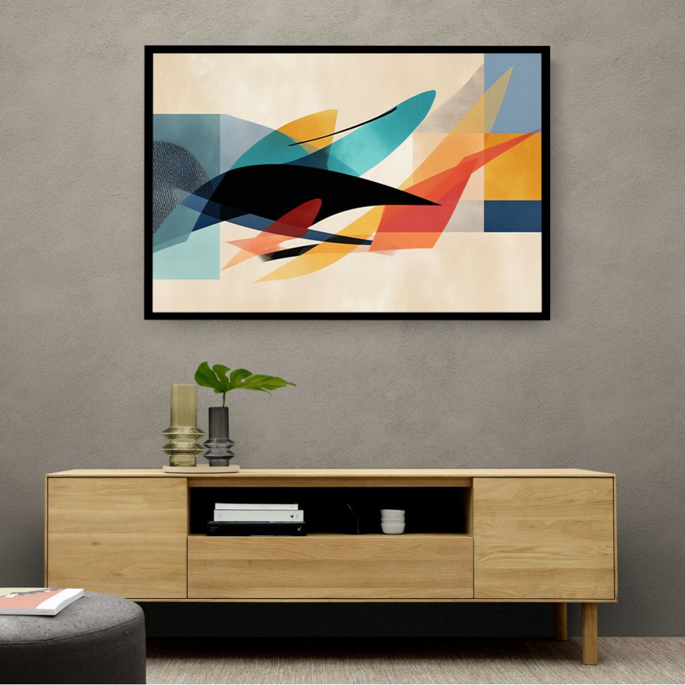 Vibrant Geometric Fusion Modern Abstract Arabic Calligraphy Wall Art Vibrant Geometric Fusion Modern Abstract Arabic Calligraphy Wall Art