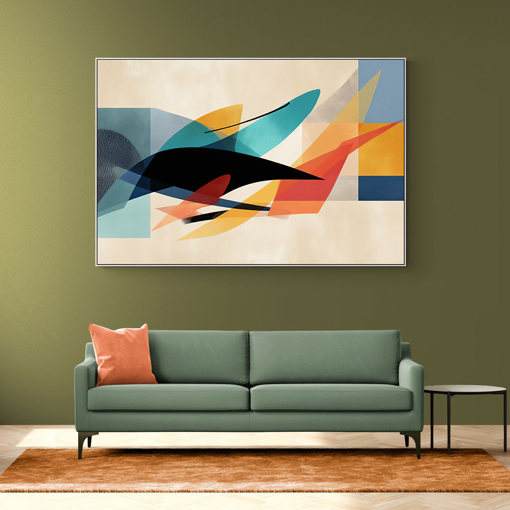 Vibrant Geometric Fusion Modern Abstract Arabic Calligraphy Wall Art Vibrant Geometric Fusion Modern Abstract Arabic Calligraphy Wall Art