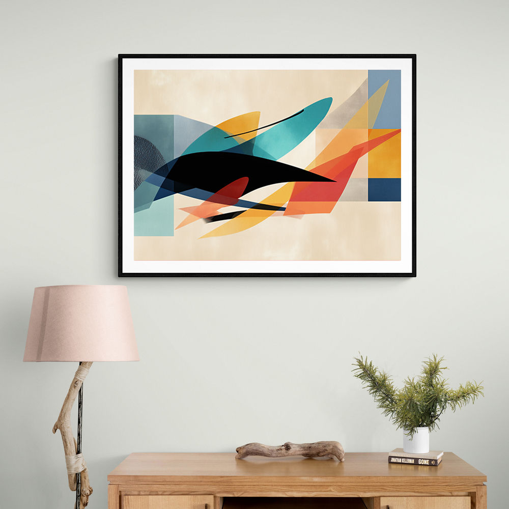 Vibrant Geometric Fusion Modern Abstract Arabic Calligraphy Wall Art Vibrant Geometric Fusion Modern Abstract Arabic Calligraphy Wall Art