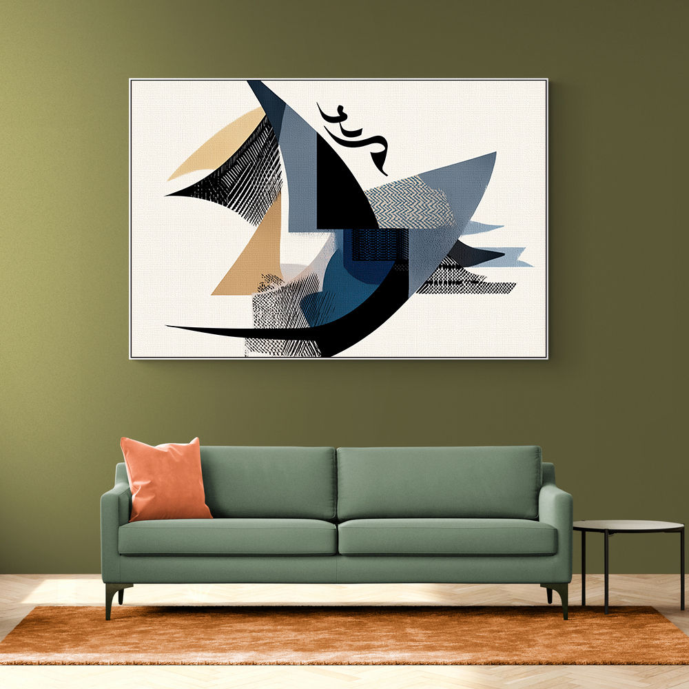 Contemporary Modern Abstract Islamic Art in Neutral Tones Contemporary Modern Abstract Islamic Art in Neutral Tones