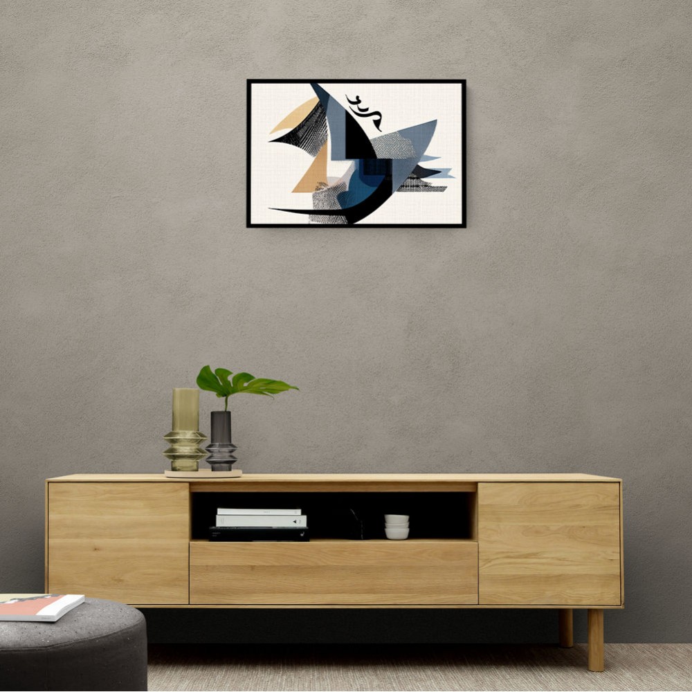 Contemporary Modern Abstract Islamic Art in Neutral Tones Contemporary Modern Abstract Islamic Art in Neutral Tones