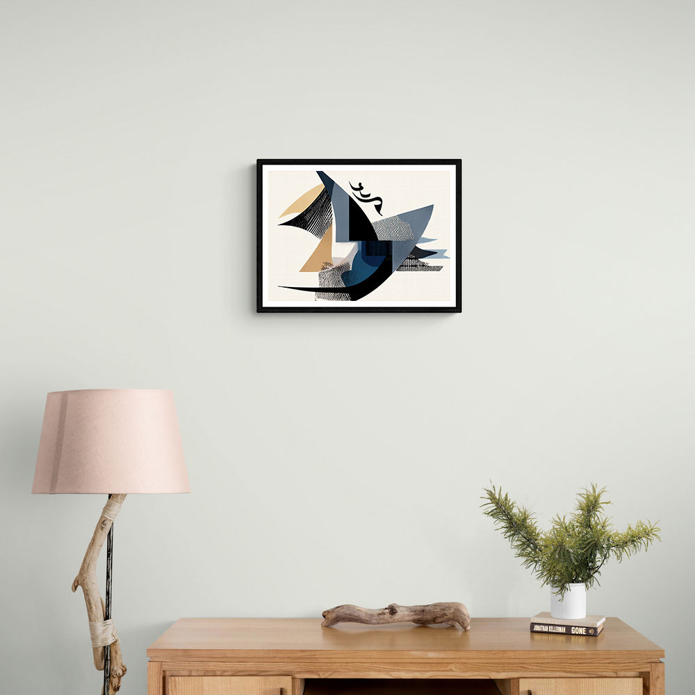 Contemporary Modern Abstract Islamic Art in Neutral Tones Contemporary Modern Abstract Islamic Art in Neutral Tones