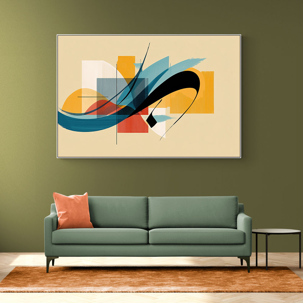 Modern Arabic Calligraphy Abstract – Teal, Gold & Red Geometric Flow 2 Wall Art Modern Arabic Calligraphy Abstract – Teal, Gold & Red Geometric Flow 2 Wall Art