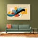 Modern Arabic Calligraphy Abstract – Teal, Gold & Red Geometric Flow 2 Wall Art Modern Arabic Calligraphy Abstract – Teal, Gold & Red Geometric Flow 2 Wall Art