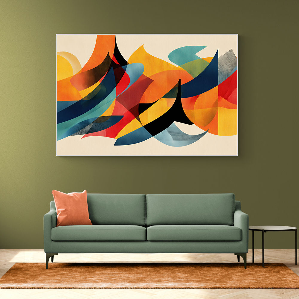 Vibrant Multicolor Contemporary Modern Abstract Arabic Calligraphy Wall Art Vibrant Multicolor Contemporary Modern Abstract Arabic Calligraphy Wall Art