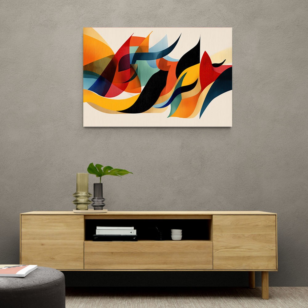 Vibrant Multicolor Contemporary Modern Abstract Arabic Calligraphy Wall Art 2 Vibrant Multicolor Contemporary Modern Abstract Arabic Calligraphy Wall Art 2