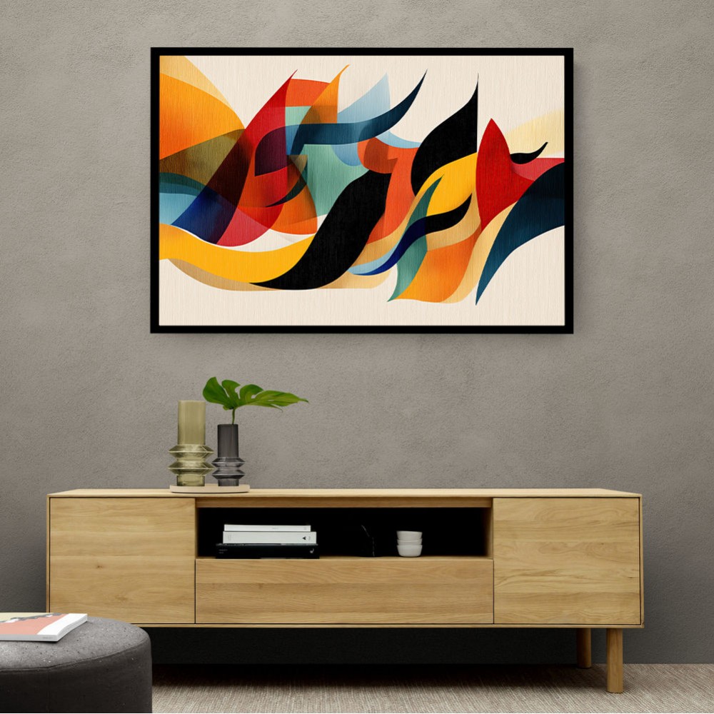 Vibrant Multicolor Contemporary Modern Abstract Arabic Calligraphy Wall Art 2 Vibrant Multicolor Contemporary Modern Abstract Arabic Calligraphy Wall Art 2