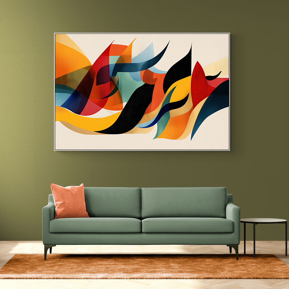 Vibrant Multicolor Contemporary Modern Abstract Arabic Calligraphy Wall Art 2 Vibrant Multicolor Contemporary Modern Abstract Arabic Calligraphy Wall Art 2