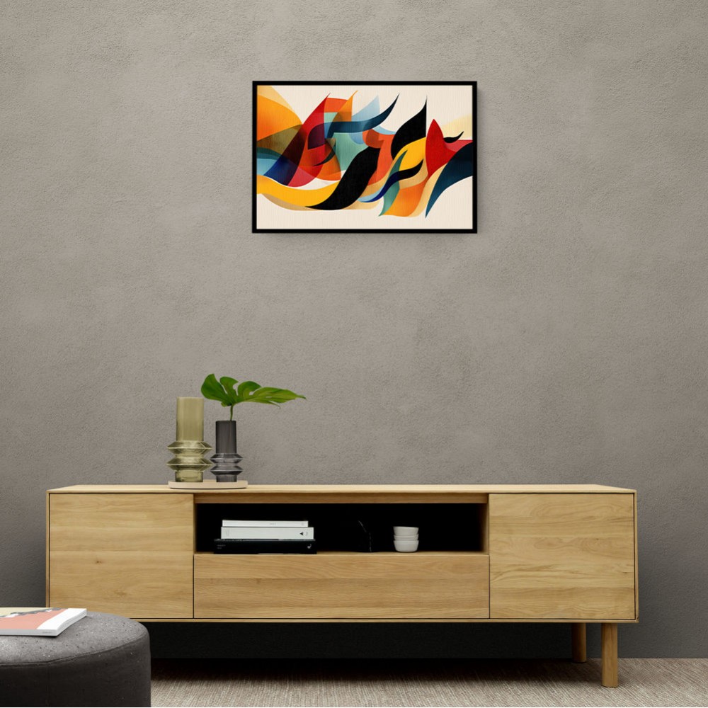 Vibrant Multicolor Contemporary Modern Abstract Arabic Calligraphy Wall Art 2 Vibrant Multicolor Contemporary Modern Abstract Arabic Calligraphy Wall Art 2