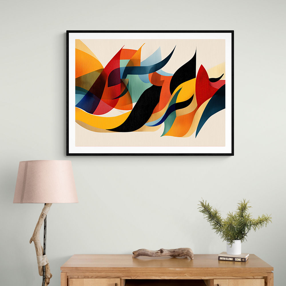 Vibrant Multicolor Contemporary Modern Abstract Arabic Calligraphy Wall Art 2 Vibrant Multicolor Contemporary Modern Abstract Arabic Calligraphy Wall Art 2
