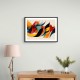 Vibrant Multicolor Contemporary Modern Abstract Arabic Calligraphy Wall Art 2 Vibrant Multicolor Contemporary Modern Abstract Arabic Calligraphy Wall Art 2
