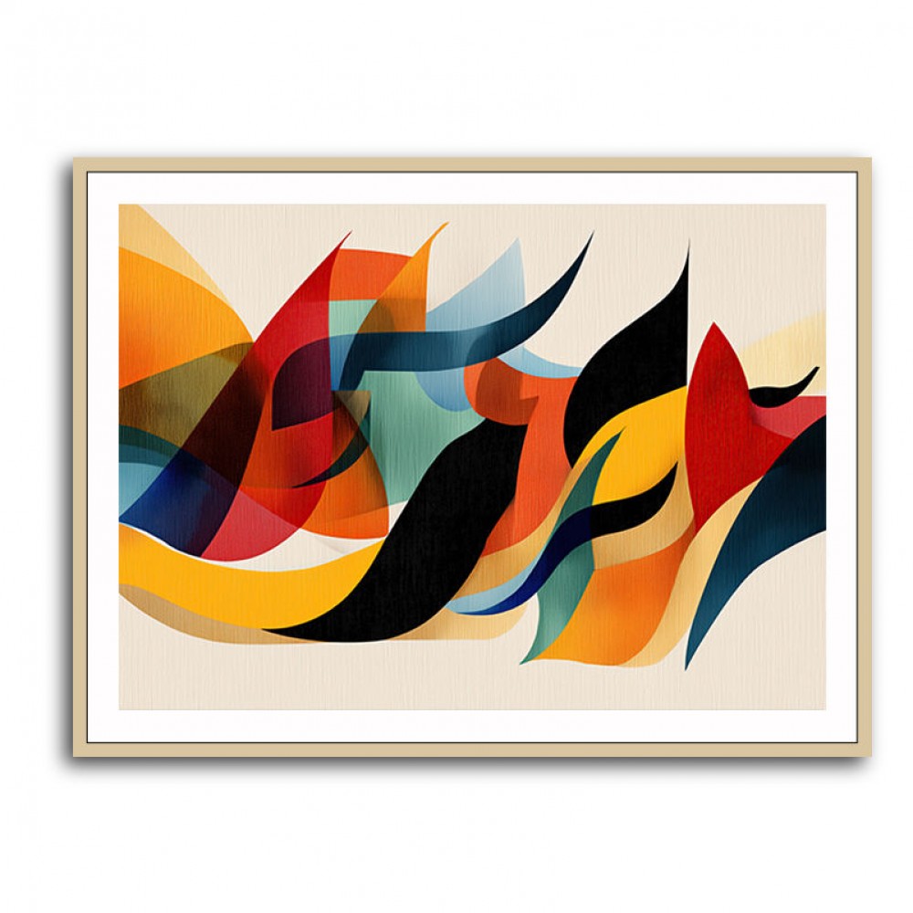 Vibrant Multicolor Contemporary Modern Abstract Arabic Calligraphy Wall Art 2 Vibrant Multicolor Contemporary Modern Abstract Arabic Calligraphy Wall Art 2