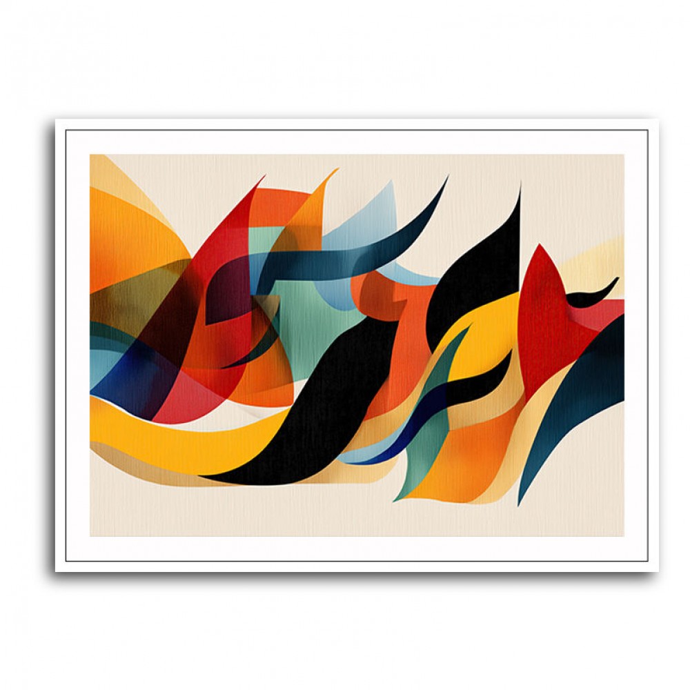 Vibrant Multicolor Contemporary Modern Abstract Arabic Calligraphy Wall Art 2 Vibrant Multicolor Contemporary Modern Abstract Arabic Calligraphy Wall Art 2