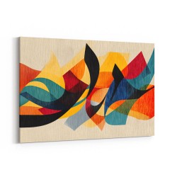 Vibrant Multicolor Contemporary Modern Abstract Arabic Calligraphy Wall Art 3
