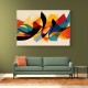 Framed Canvas Size:: Super Size 210 x 140 cm Vibrant Multicolor Contemporary Modern Abstract Arabic Calligraphy Wall Art 3